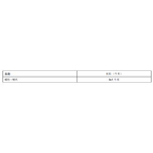紧固件规格